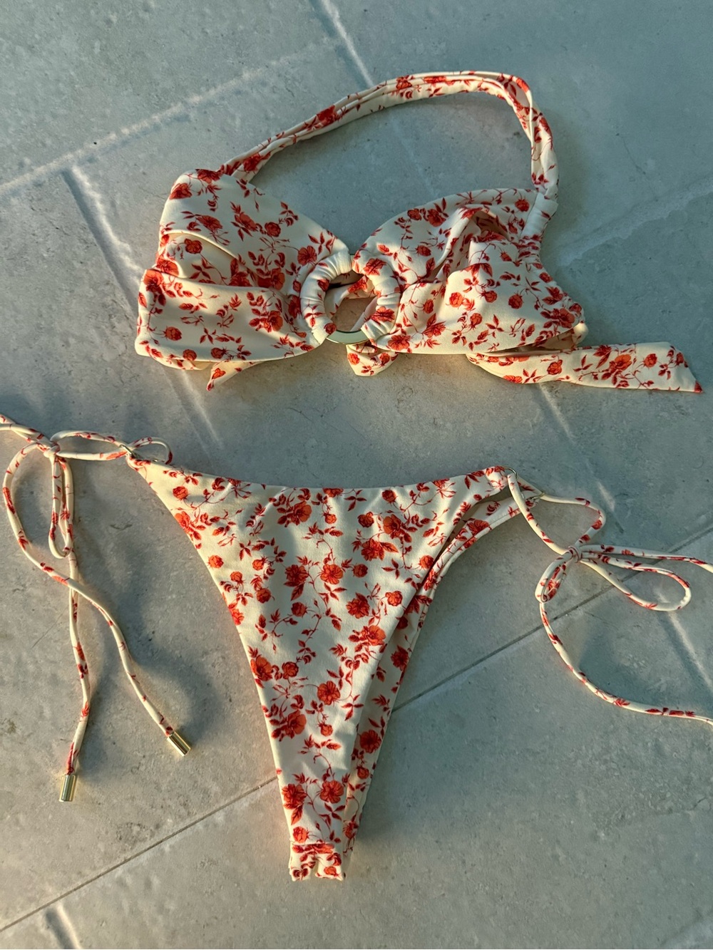 Monday Swimwear sunrise floral bikini set